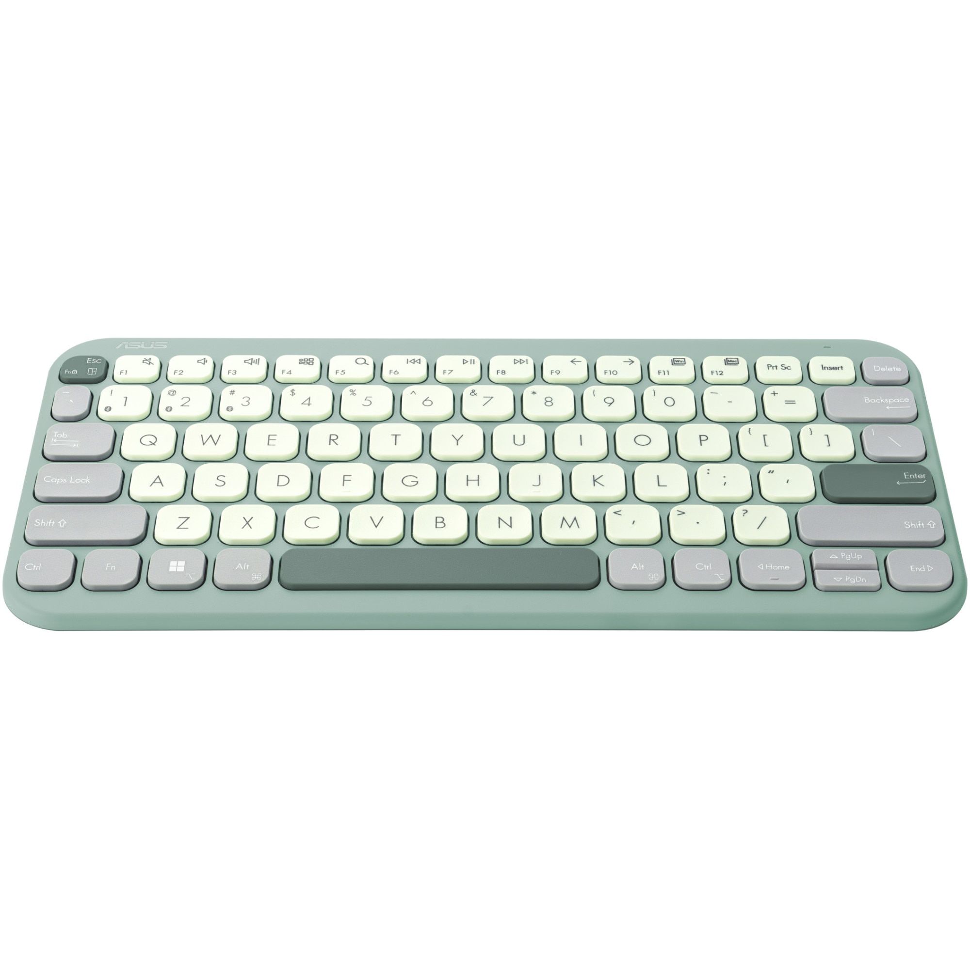 Tastatura wireless ASUS KW100, Culoare: Green Tea Latte, Greutate: 0.374 ASUS Marshmallow Keyboard KW100 este o tastatura wireless compacta, ultrasubtire, cu un design minimalist.Este compatibila cu dispozitivele Windows, ChromeOS, MacOS, iOS si iPadOS, tastatura ASUS Marshmallow KW100 ofera o_2