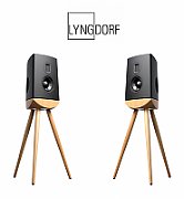 Boxe High-End Lyngdorf CUE-100 Black, Steinway AMT Tweeter, PURIFI Technology, Oak base (pereche)_1