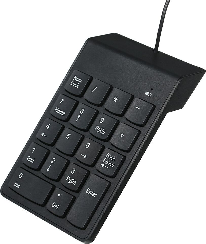 TASTATURA numerica  Gembird, USB, 18 taste, negru, 