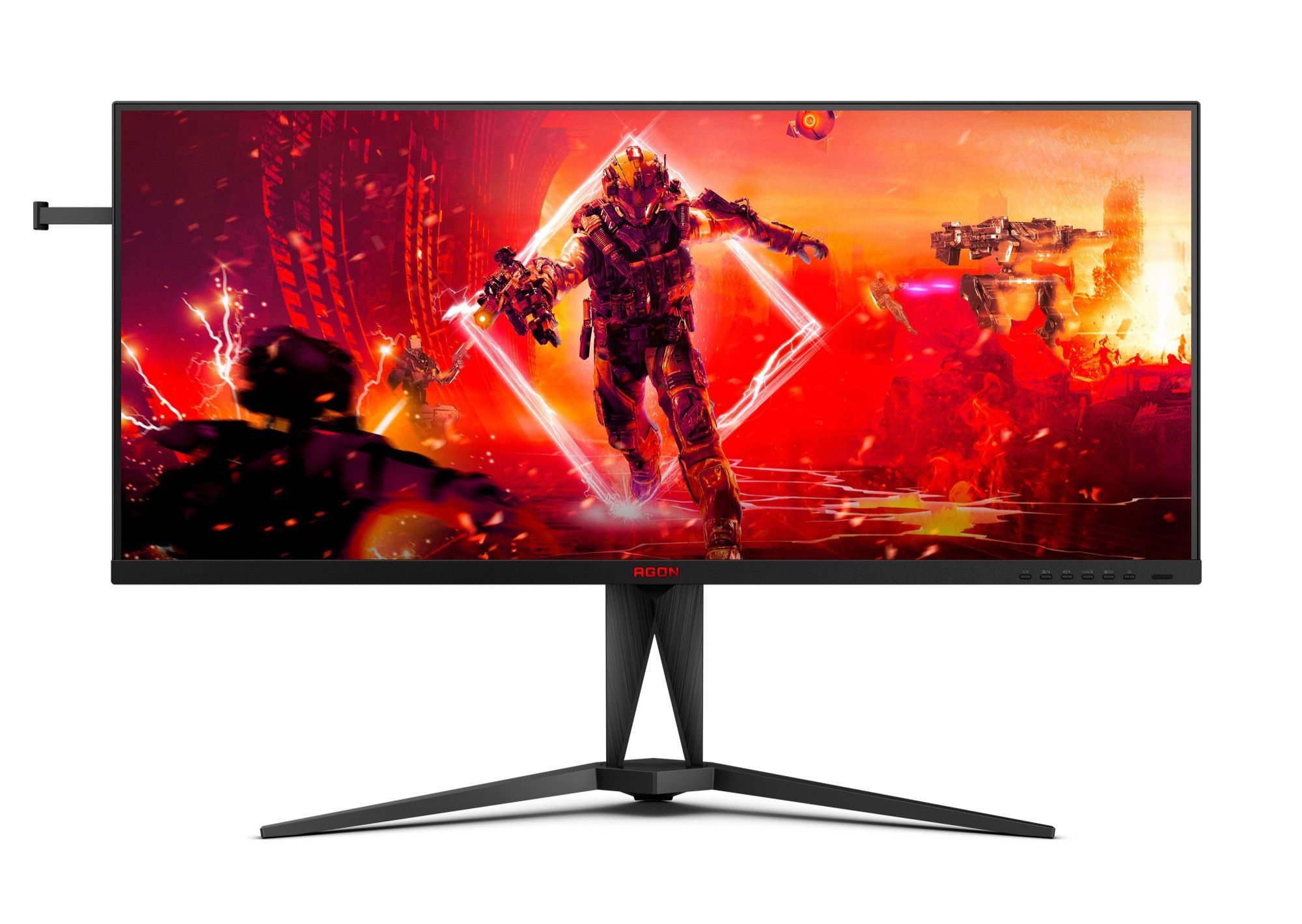 MONITOR AOC AG405UXC 40 inch, Panel Type: IPS, Backlight: WLED, Resolution: 3440x1440, Aspect Ratio: 21:9,  Refresh Rate:144Hz, Response time GtG: 4ms, Contrast (static): 1000:1, Contrast (dynamic): 80M:1, Viewing angle: 178º(R/L), 178º(U/D), Colours: 16.7 millions, Adjustability: Tilt: -5/25_2