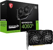 MSI Video Card Nvidia GeForce RTX 4060 Ti VENTUS 2X BLACK 16G OC (16GB GDDR6/128bit, PCI Express Gen 4 x16, 3xDP, 1xHDMI, Recommended PSU 550W_1