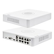  NVR HIKVISION Mini DS-7108NI-Q1/8P 8-ch  pana la 6 MP rezolutie,  Video Compresie:H.265+/H.265/H.264+/H.264 Output  simultan HDMI&VGA Protocol:TCP/IP, DHCP, Hik-Connect, DNS, DDNS, NTP, SADP, SMTP,UPnP Interfata Retea:1, RJ-45 10/100Mbps self-adaptive Ethernet interface POE : 8, RJ-45 10/100