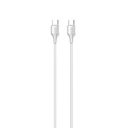 Cablu Serioux TYPE-C - TYPE-C Lungime: 100 cm Ieșire: 65W Tip cablu: USB-C la USB-C Culoare: Alb Funcție: încărcare și sincronizare_1