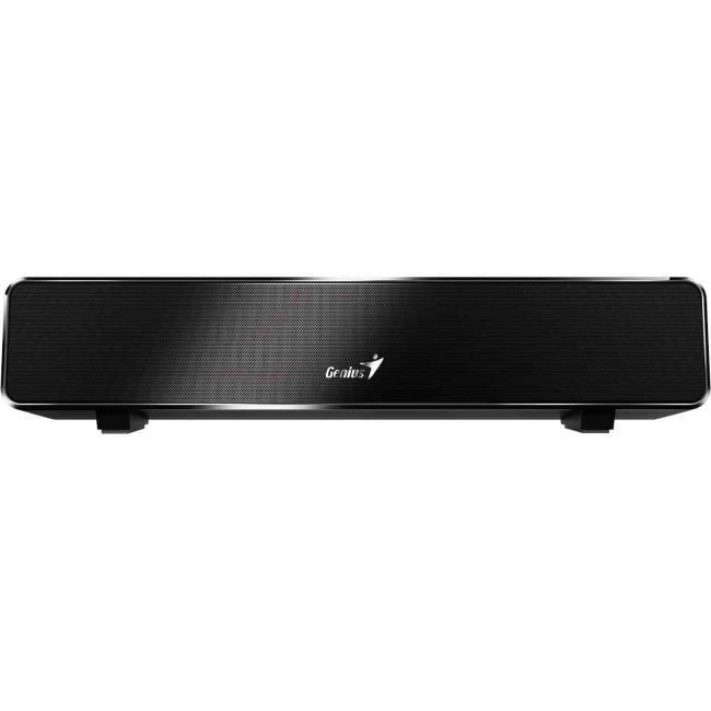 Boxe Genius Soundbar, RMS: 6W (3W x2), frecv. raspuns 110 Hz - 20 kHz Line-in jack 3.5 mm/USB, dimensiuni 320 x 65 x 70 mm, negru