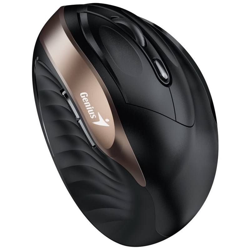 Mouse Genius Ergo NX-8200S WS, PC sau NB, wireless, 2.4GHz, optic, 1600 dpi, butoane/scroll 5/1, auriu_2