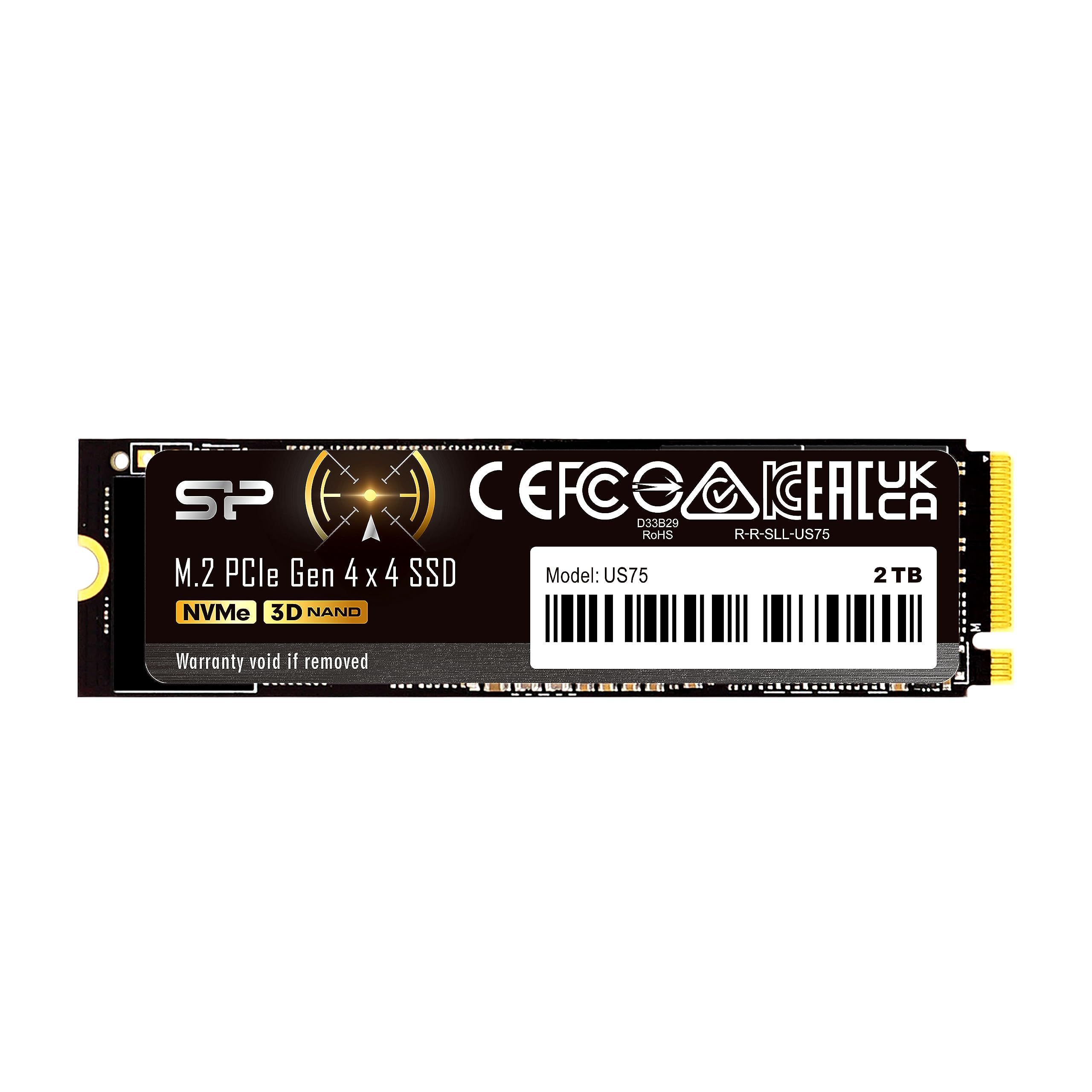 SILICON POWER COMPUTER & COMMUNICAT SILICON POWER SSD US75 2TB M.2 PCIe NVMe Gen4x4 NVMe 1.4 7000/6500MB/s
