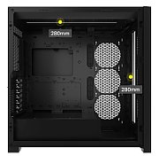 Carcasa CORSAIR 5000D CORE AIRFLOW MID-TOWER ATX PC-BLACK,TEMPERED GLASS, Case Expansion Slots 7 vertical + 2 horizontal, ATX_2