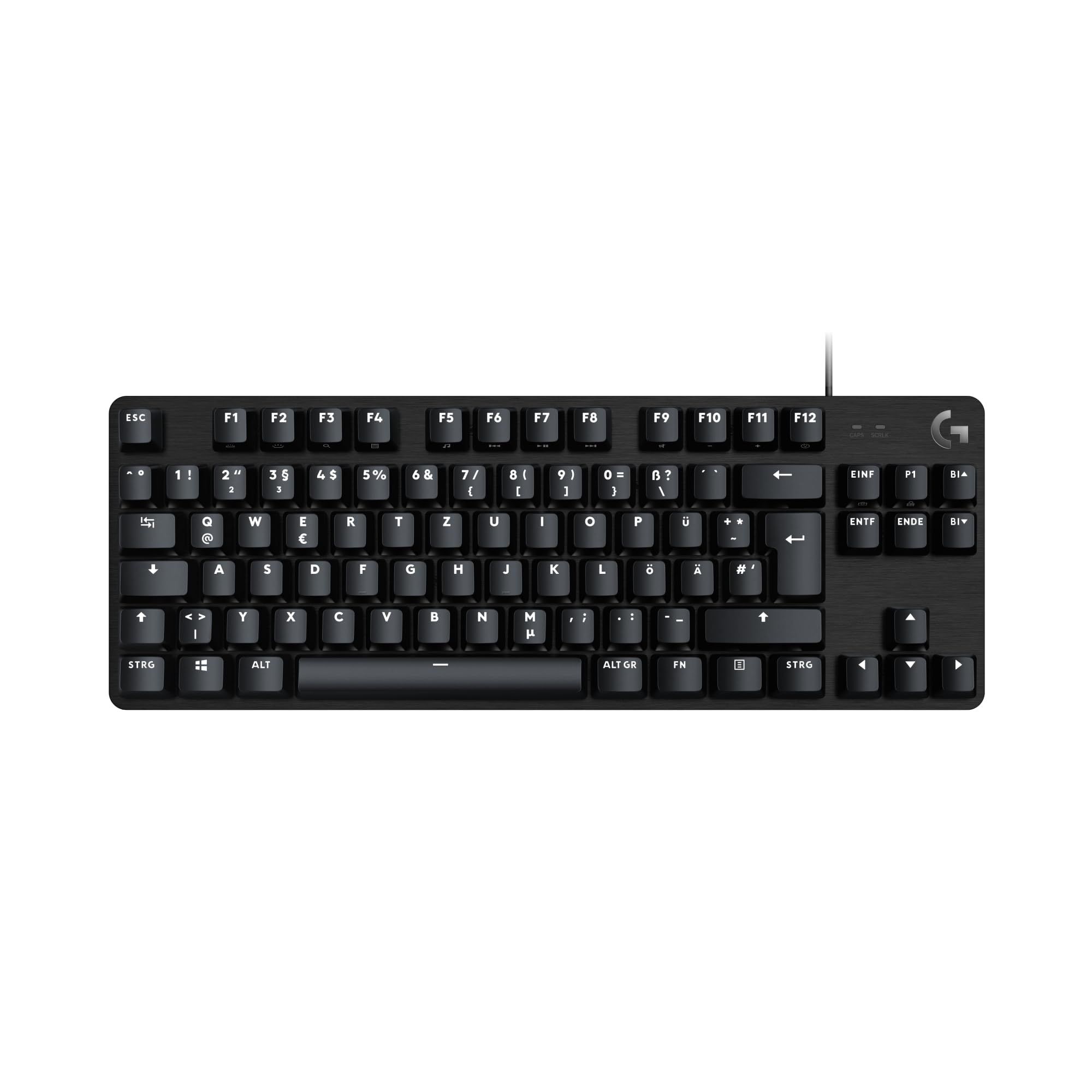 Logitech Keyboard G413 TKL SE MECHANISCH Gaming [DE] black ALUMINIUM-GEHÄUSE, Weiße Hintergrundbeleuchtung