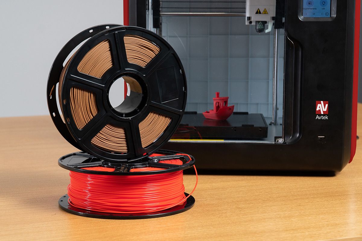 Filament PLA 3D print Avtek, Red, 0.5kg, Diametru: 1.75mm._1