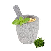 MOJAR CU PISTIL DIN MARMURA, DIA 9.5 CM