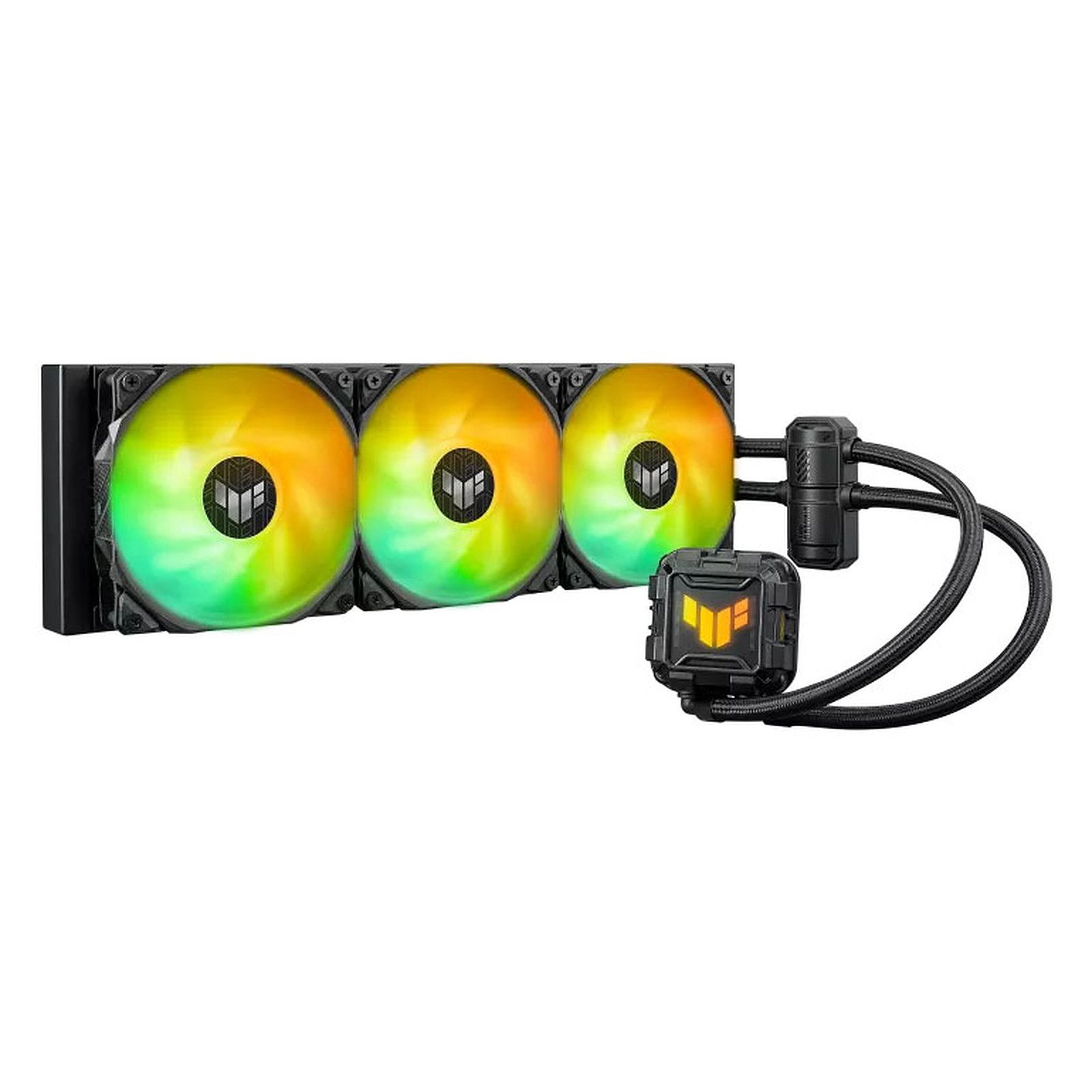 Cooler procesor ASUS TUF Gaming LC II 360 ARGB, all-in-one cu racire lichida, 3 ventilatoare ARGB 120mm, AURA Sync