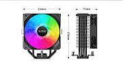 COOLER PCCOOLER, skt. universal, racire cu aer, vent. 120mm, 400 - 1800 RPM, LED RGB, 