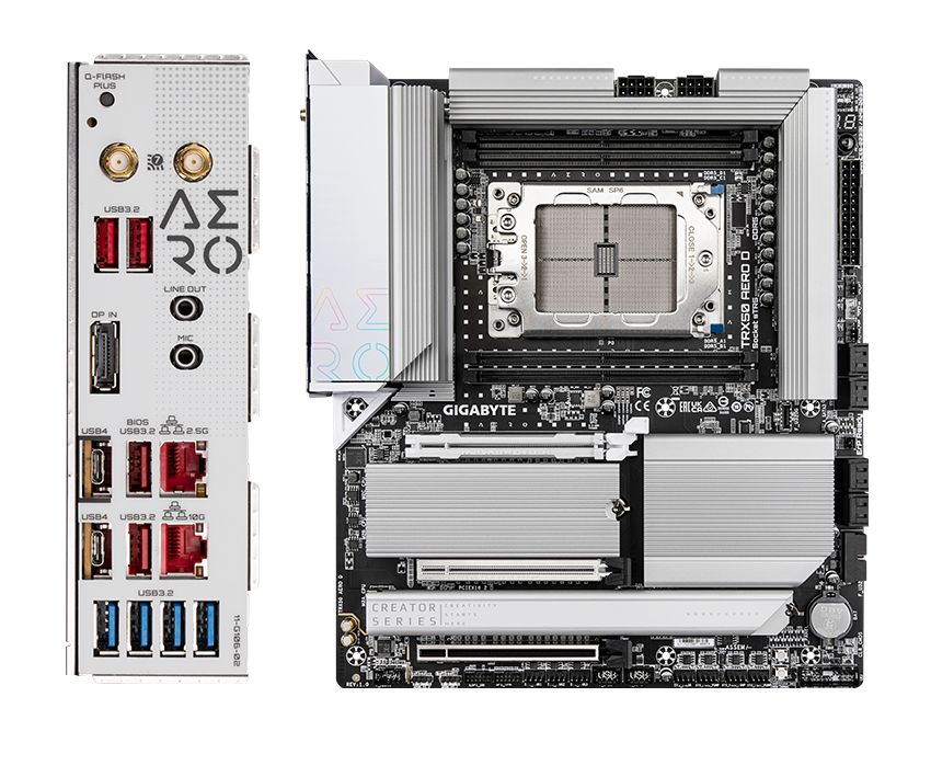 Placa de baza GIGAVYTE TRX50 AERO D sTR5 4xDDR5, 3x PCIE x16, 4x M.2, 8x SATA 6gb/s, E-ATX_3