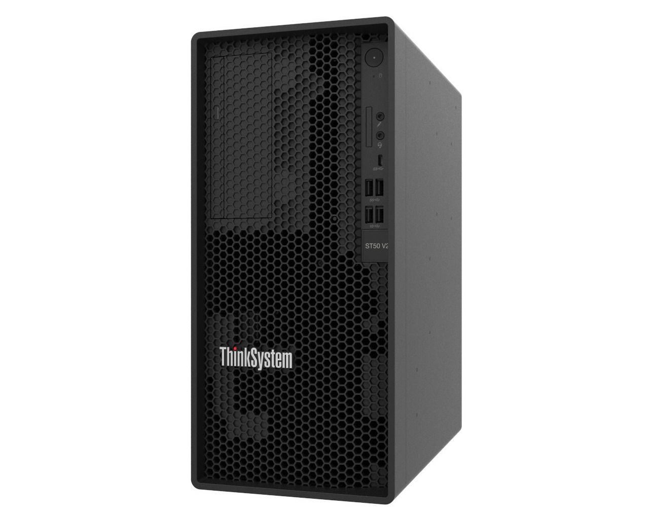 Lenovo ThinkSystem ST50 V2 Xeon E-2324G  (4C 3.1GHz 8MB Cache/65W), SW RAID, 2x1TB SATA, 1x16GB, 500W 94% Efficiency, No DVD, 3 year_5