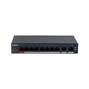 Dahua 10-Port Cloud Managed Desktop Gigabit Switch cu 8-Port PoE, CS4010-8GT-110, Interfata: Port 1-8: 8 × RJ-45 10/100/1000 Mbps (PoE); Port 9-10: 2 × RJ-45 10/100/1000 Mbps（uplink）, Managed, Layer 2, Switching Capacity: 20 Gbps, Packet Forwarding Rate: 14.88 Mpps, Standarde retea:  IEEE802.3_1