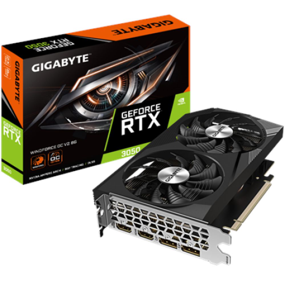 Placa video GIGABYTE GeForce RTX 3050 WINDFORCE OC V2 8 GB GDDR6 128 bit