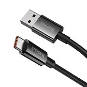 CABLU alimentare si date Baseus Superior, Fast Charging Data Cable pt. smartphone, USB la USB Type-C 100W, 2m, negru 