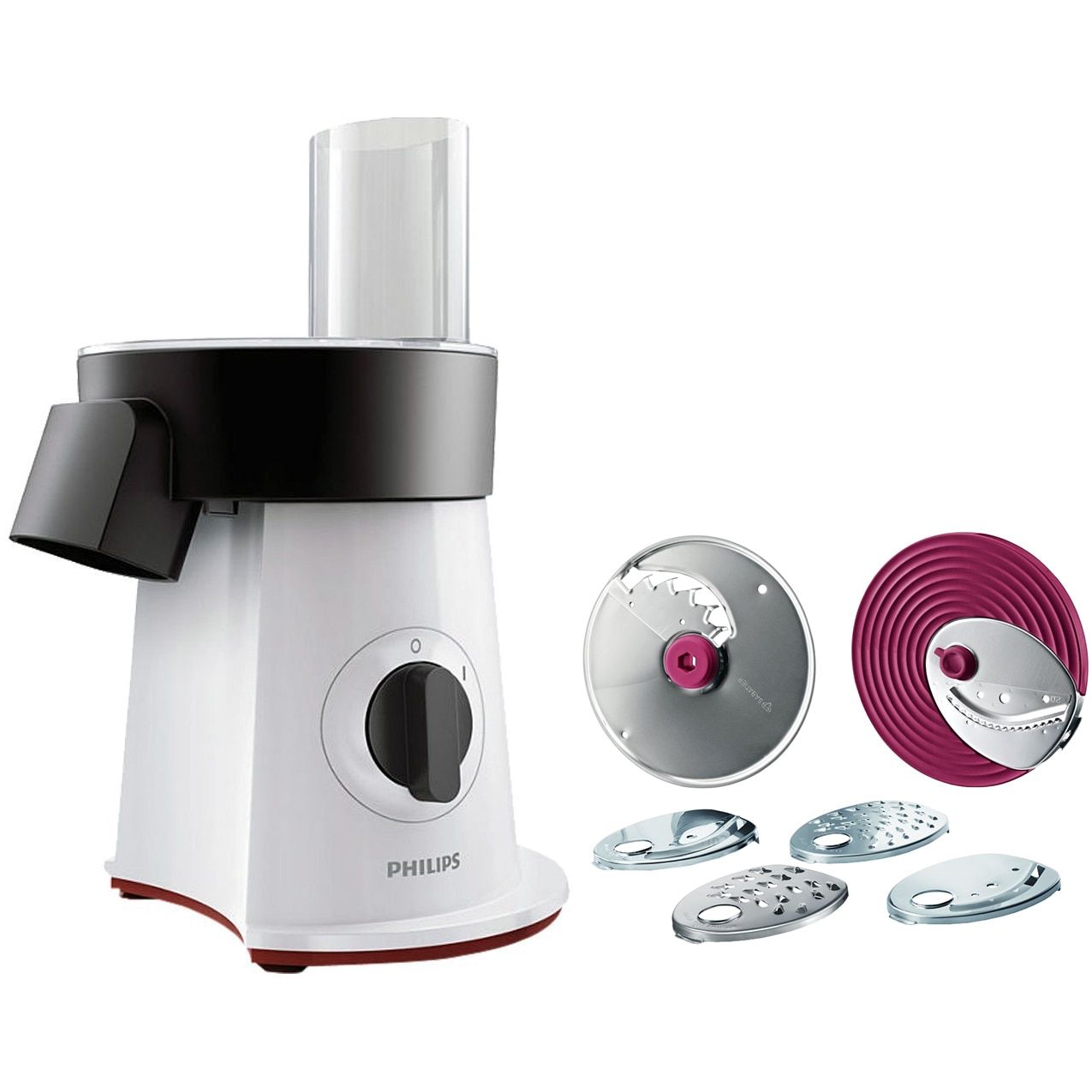 Razatoare Philips HR1388/80, 200 W, 2 trepte de viteza, Inox, Alb/Negru