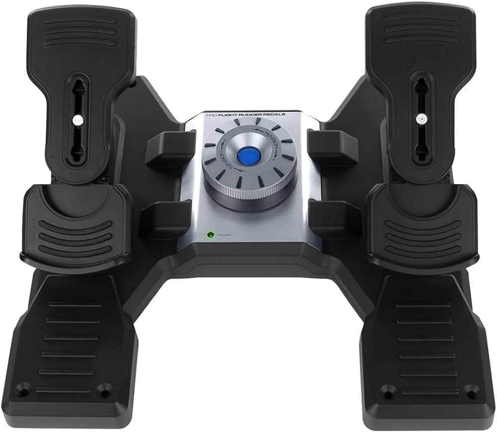 Logitech G Flight Rudder Pedals Negru, Argint USB 2.0 Simulator de zbor Analog/ Digital PC-ul