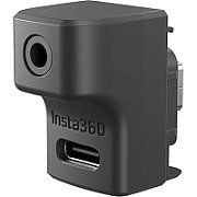 Insta360 Microphone Adapter Ace/Ace Pro, 1 x USB-C Female Input, 1 x USB-C Integrated Male Input, 1 x 1/8