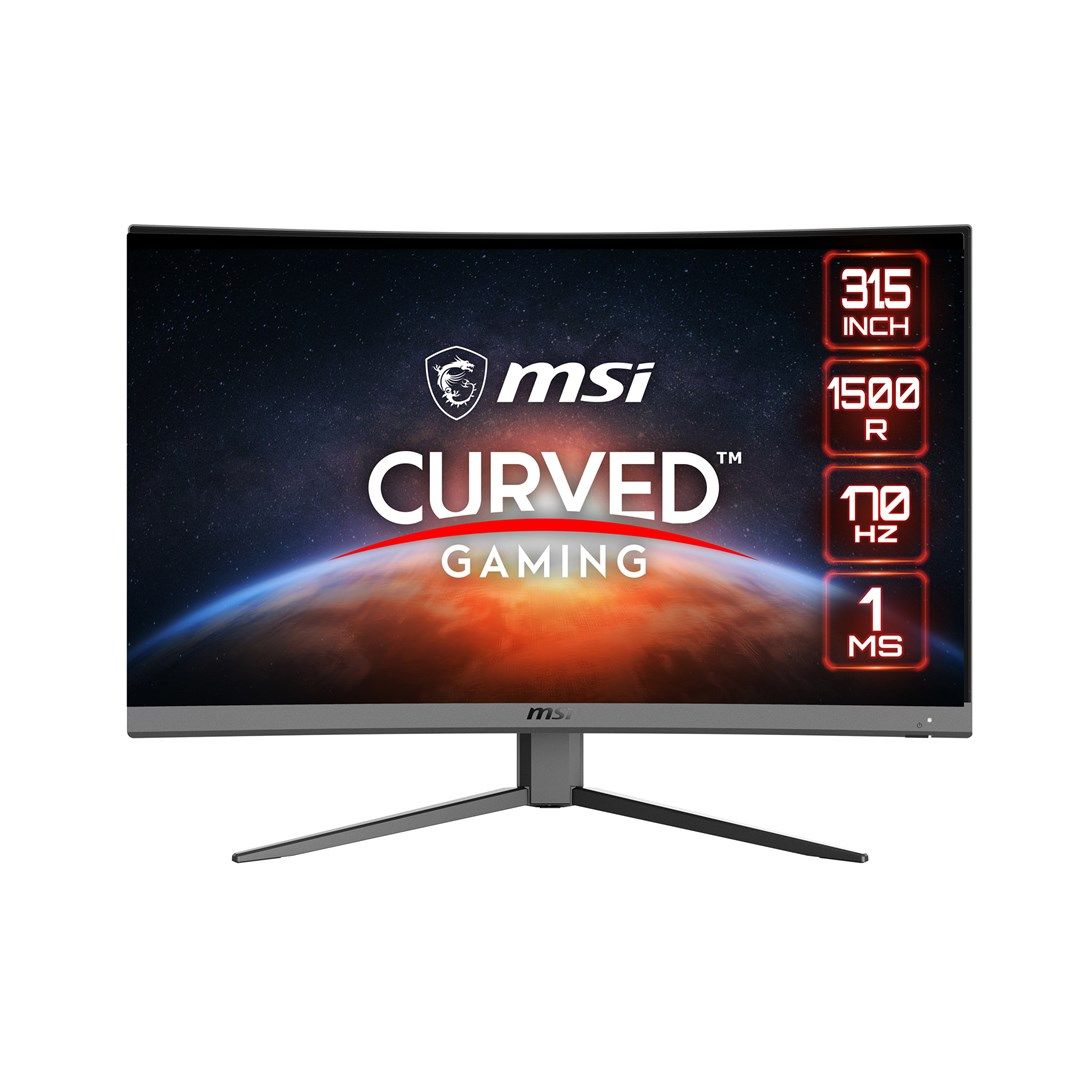 MONITOR MSI G32CQ4 E2 31.5 inch, Curvature: 1500R , Panel Type: VA, Resolution: 2560x1440 (WQHD), Aspect Ratio: 16:9,  Refresh Rate:170Hz, Response time GtG: 4ms, Brightness: 250 cd/m², Contrast (static): 3000:1, Contrast (dynamic): 100000000:1, Viewing angle: 178°(H)/178°(V), Color Gamut_2