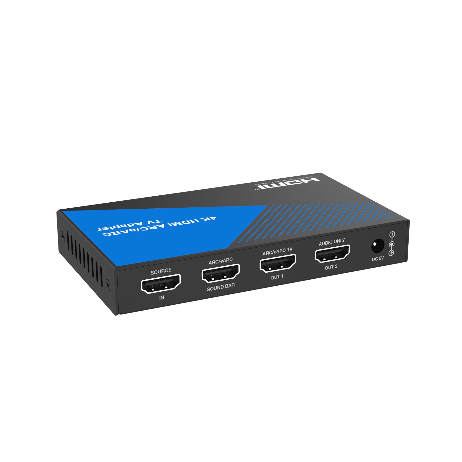 Procesor Audio EvoConnect SWB11A, HDMI2.0 4K@60Hz 4:4:4,eARC/ARC,CEC/EDID/LPCM 7.1CH/HDCP2.3,HDR,HDR10,HD10+