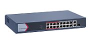 Switch Hikvision DS-3E1318P-EI/M, 16 porturi 10 / 100 Mbps