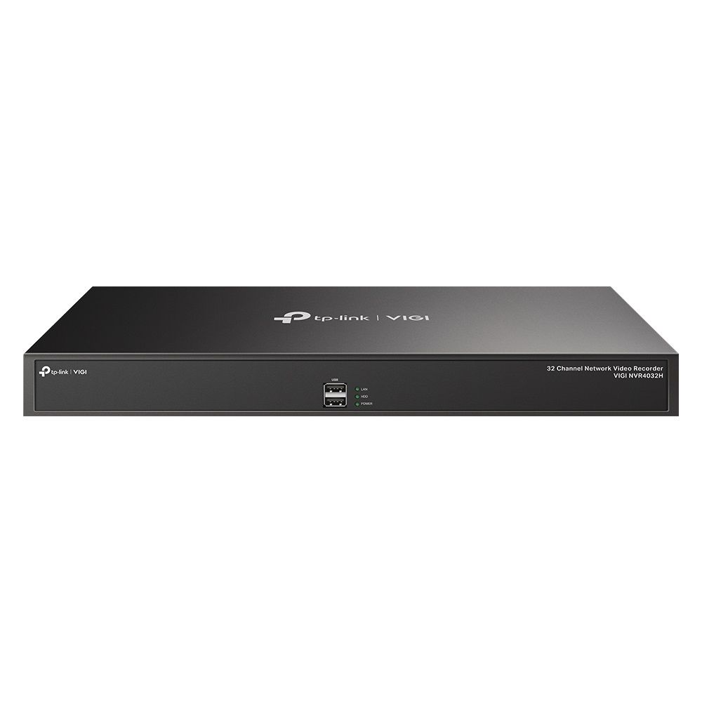 TP-Link Video Recorder de retea pe 32 canale VIGI NVR4032H, Compresie video: H.265+/H.265/ H.264+/H.264, Rezolutie redare: 8MP/5MP/4MP/3MP/1080p/UXGA/720p/VGA/4CIF/DCIF/ 2CIF/CIF/QCIF, Incoming Bandwith: 320 Mbps, Outgoing Bandwidth: 320 Mbps, Interfata: 2 x RJ-45 10/100/1000 Mbps Self-Adaptive