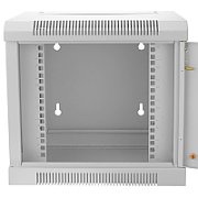 Rack de perete Triton sectiune dubla 9U 500mm adancime usa sticla panouri laterale detasabile, sectiuni acces cabluri sus/jos/spate securizare cu cheie, 1 pereche montanti reglabili, fabricat din tabla galvanizata IP30 gri_2