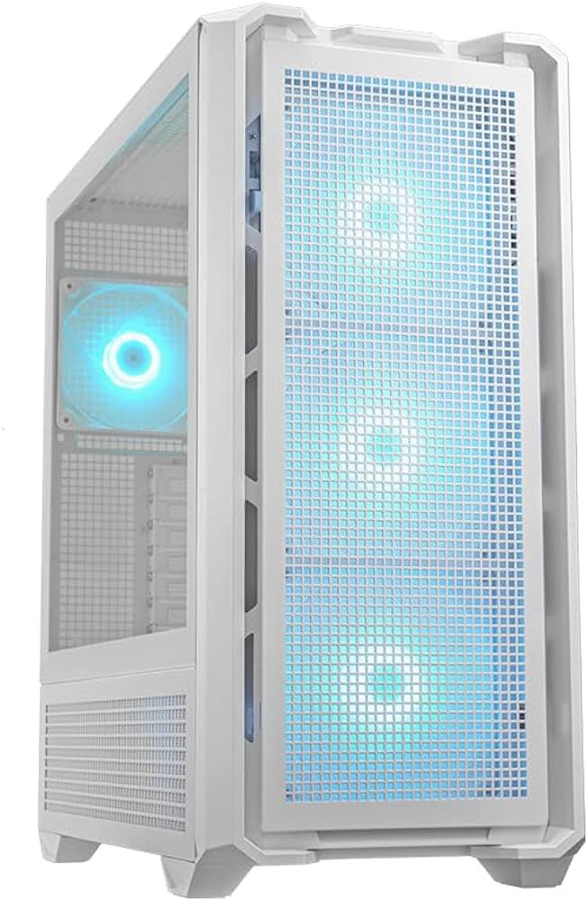 COUGAR | Duoface Pro RGB White | PC Case | Mid Tower / TG & Airflow Front Panel / 4 x ARGB Fans / TG Left Panel_2