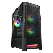 COUGAR | Duoface RGB Black | PC Case | Mid Tower / Airflow Front Panel / 2 x 140mm & 1x 120mm ARGB Fans incl. / TG Left Panel_1