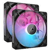 Ventilator Carcasa CORSAIR iCUE LINK RX140 2x140mm RGB NEGRU, viteza 0.300-1700 RPM +/- 10%, Airflow: 18.1-95.7 CFM, Presiune Statica: 0.15-3.79 mm-H2O, Nivel de zgomot