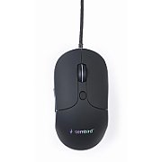 MOUSE GEMBIRD, PC sau NB, cu fir, USB, optic, 2400 dpi, butoane/scroll 6/1, scroll cu iluminare, negru, 