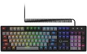 LORGAR Azar 514, Wired mechanical gaming keyboard, RGB backlight, 1680000 colour variations, 18 modes, keys number: 104, 50M clicks, linear dream switches, spring cable up to 3.4m, ABS plastic+metal, magnetic cover, 450*136*39mm, 1.17kg, white, EN layout_2