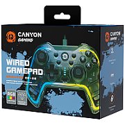 CANYON GP-02, Wired gamepad for Windows/PS3/Android media box/android tv set/Nintendo Switch, 2M cable, 152*110*55mm, 215g_2