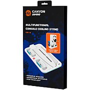 CANYON CS-5, PS5 Charger stand, with RGB light, 315*185*28mm, with 23CM+0.5cm cable, 475±10g, White_1