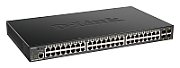 D-Link DGS-1250-52XMP/E 48-port Gigabit Smart Managed Switch with 4x 10G SFP+ ports, 370Watts_1