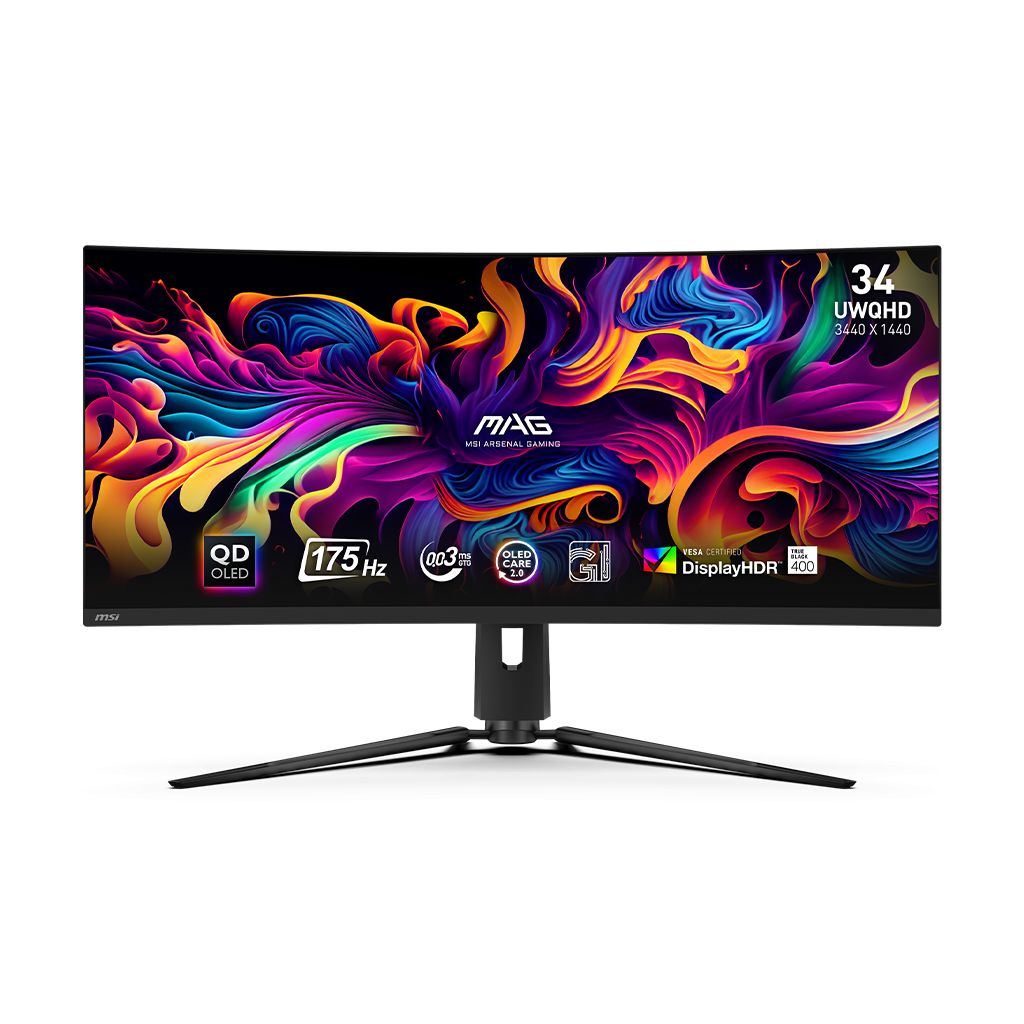 MSI MAG 341CQP QD-OLED 34inch 3440x1440 UWQHD 1800R 175Hz 0.03ms  2xHDMI 2.1 1x DP 1xType-C 2x USB 2.0 Type-A 1x USB 2.0_2