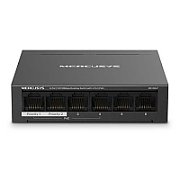 Mercusys Desktop Switch MS106LP 6 porturi 10/100Mbps, Standarde si protocoale  IEEE 802.3x Flow Control, 4 porturi POE, buget POE 40W, dimensiuni: 99.8*98*25mm._1