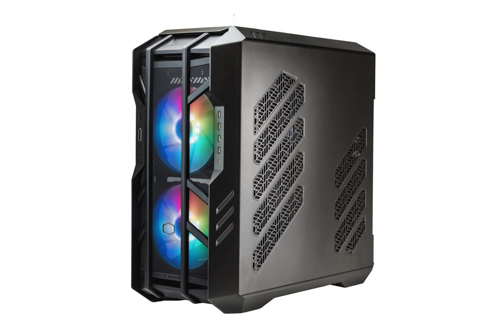 CARCASA Cooler Master HAF 700, Tower, E-ATX, fara sursa, 5xfan, USB 3.2 gen2 Type-C x 1, USB 3.2 gen 1 x 4, audio, mic, LED controller ARGB, , PSU shroud, 8 sloturi expansiune, iluminare , gri, 