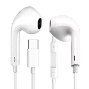 OMEGA FIESTA EARPHONES WITH MIC USB C WHITE_1