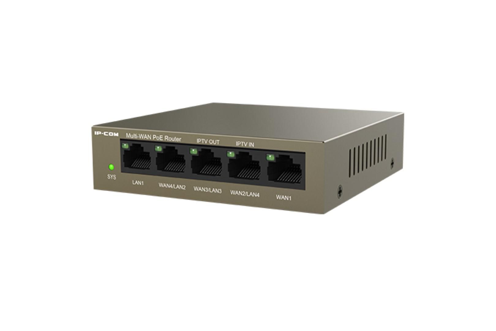 IP-COM 5 PORT CLOUD MANAGED POE ROUTER, M20-POE, Dimensiuni: 100*100* 26mm, Capacitate clienti: 150, NAT (Static IP) 940Mbps/930Mbps, NAT(DHCP)  941Mbps/932Mbps, NAT(PPPoE)  914Mbps/924Mbps, AP Management: 16, VLAN: 4, Procesor Dual core 1.0Ghz, RAM: 128Mb, Flash: 16Mb, Interfata: 5 x GE (Max 4 WAN_4