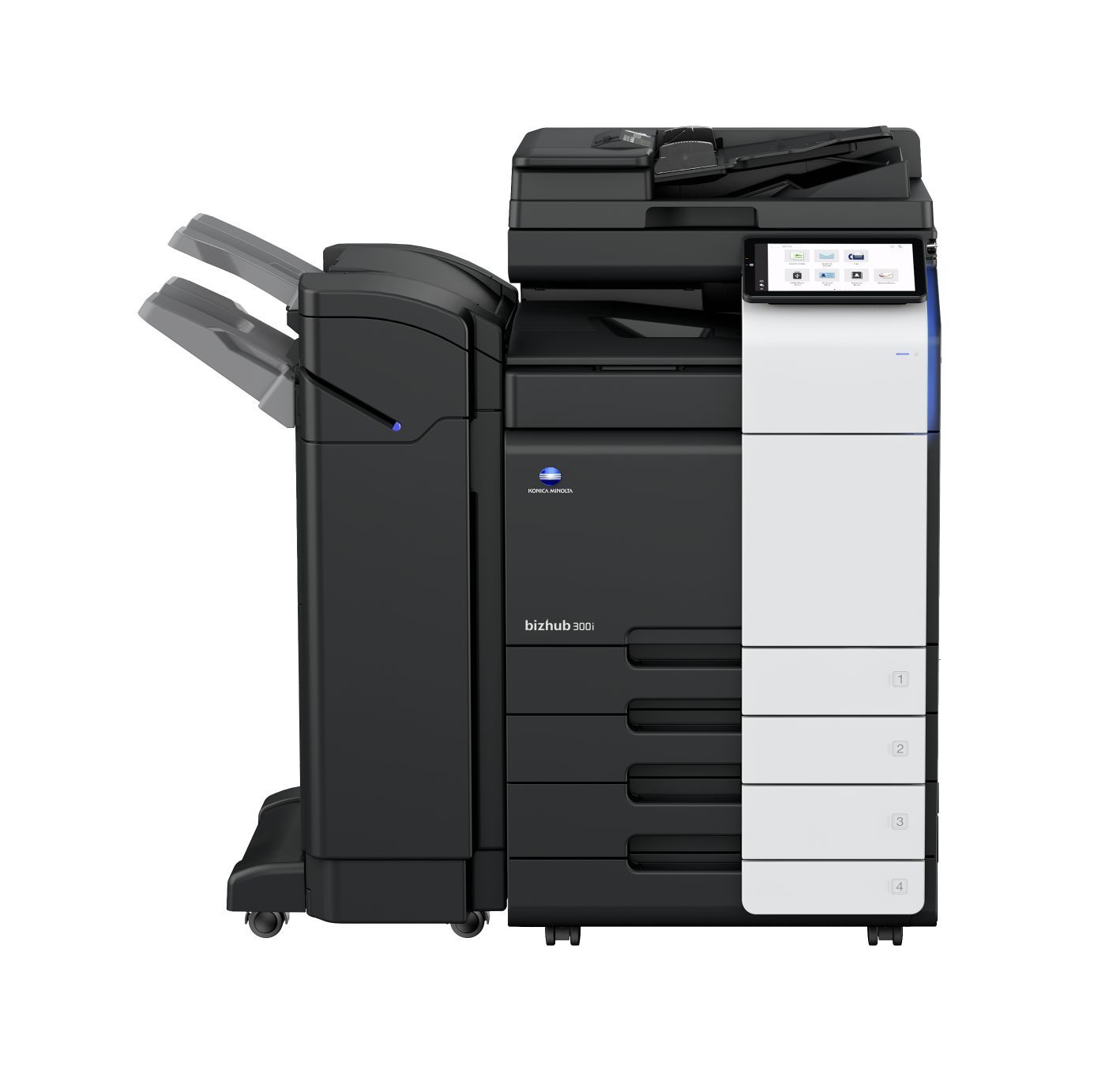 Multifunctionala alb negru Konica Minolta A3 Bizhub 300i, set cu DF-714, stand si toner_2