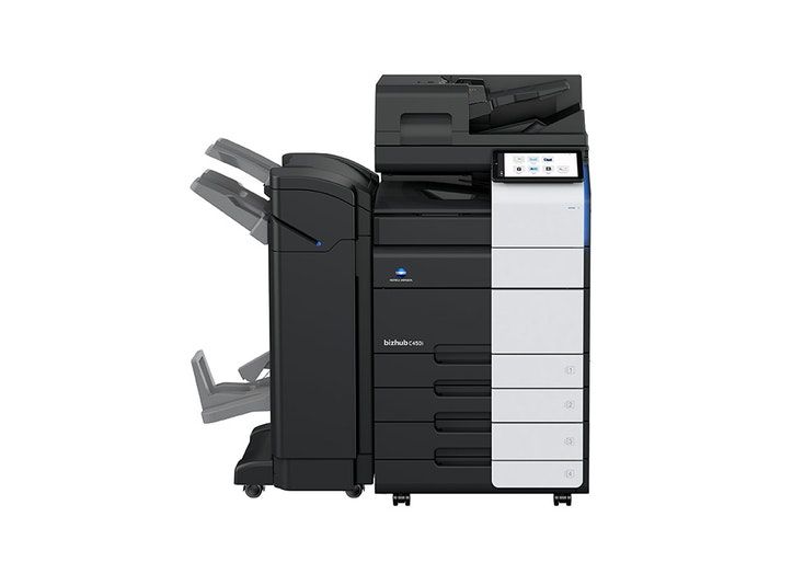 Multifunctionala alb negru Konica Minolta A3 Bizhub 450i set cu OT-513, stand si toner_3