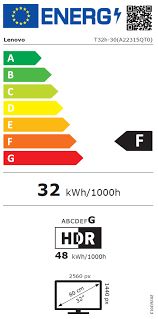 Monitor Lenovo ThinkVision T32h-30 31.5