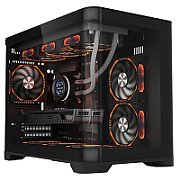 Carcasa 1STPLAYER UV6 Mid Tower ARGB NEGRU, Tempered Glass, Sloturi Expansiune 4, Drive Bays: 2x3.5