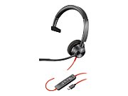 Poly Blackwire 3310 Monaural USB-C Headset +USB-C/A Adapter_1