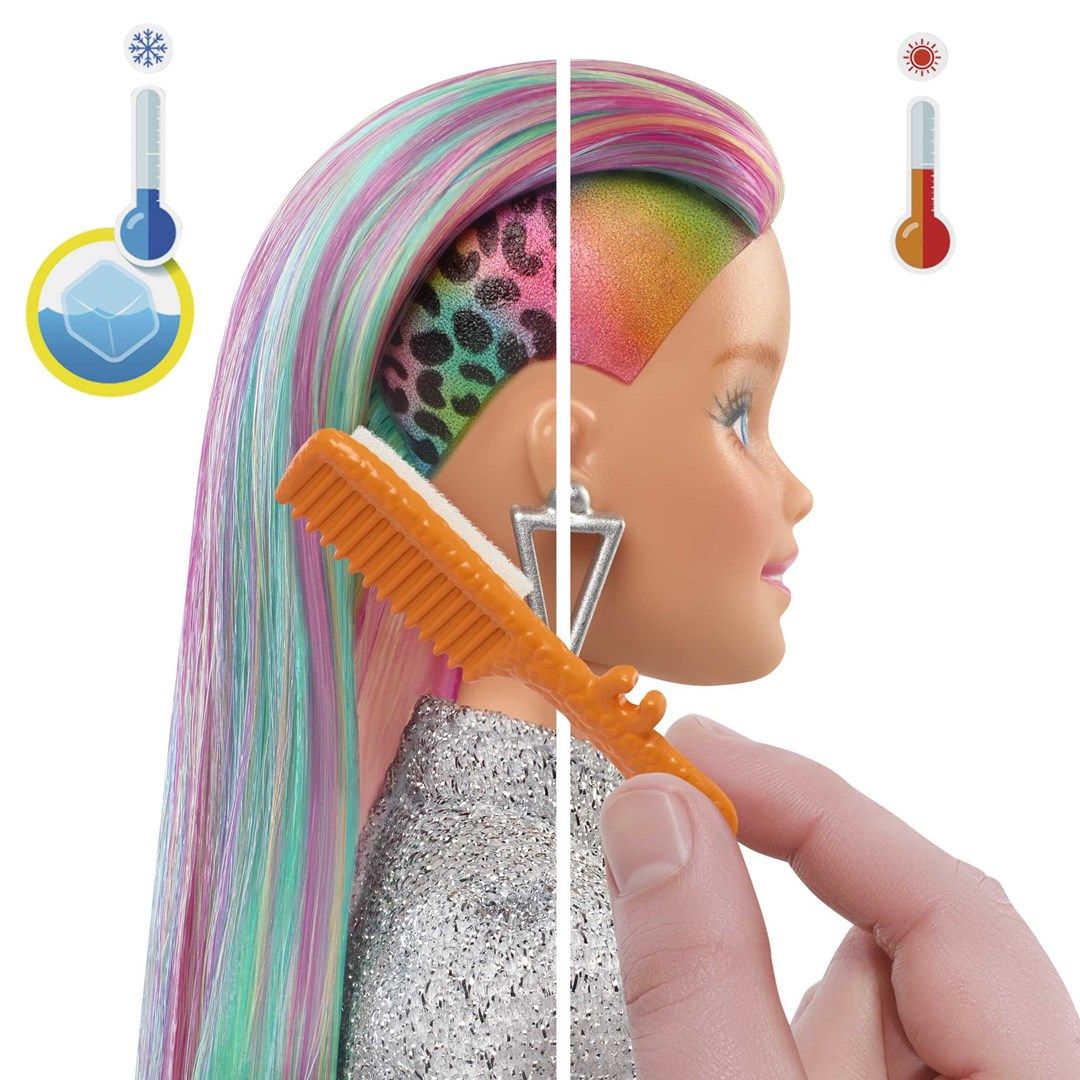 Leopard Rainbow Hair Doll BARBIE GRN81_3