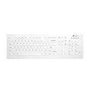 CHERRY Keyboard AK-C8112 Medical wireless sealed [DE] white IP68 kabellos, vollversiegelt, IP68_1