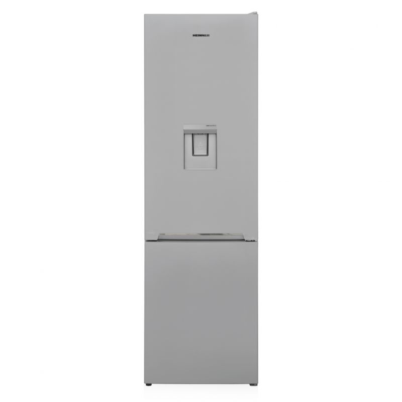 Combina frigorifica Heinner HC-V288BKE++, clasa energetica: E, sistem racire Less Frost, capacitate totala: 288L, capacitate frigider: 204L, capacitate congelator: 84L, control mecanic cu termostat ajustabil, lumina LED, 3 rafturi sticla frigider, compartiment pentru fructe si legume, 3 sertare